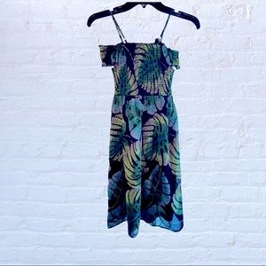 Children’s Place Smocked tropical print Dress NWT